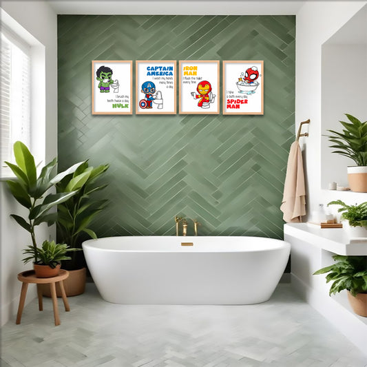 Hero Hygiene Wall Frame Set