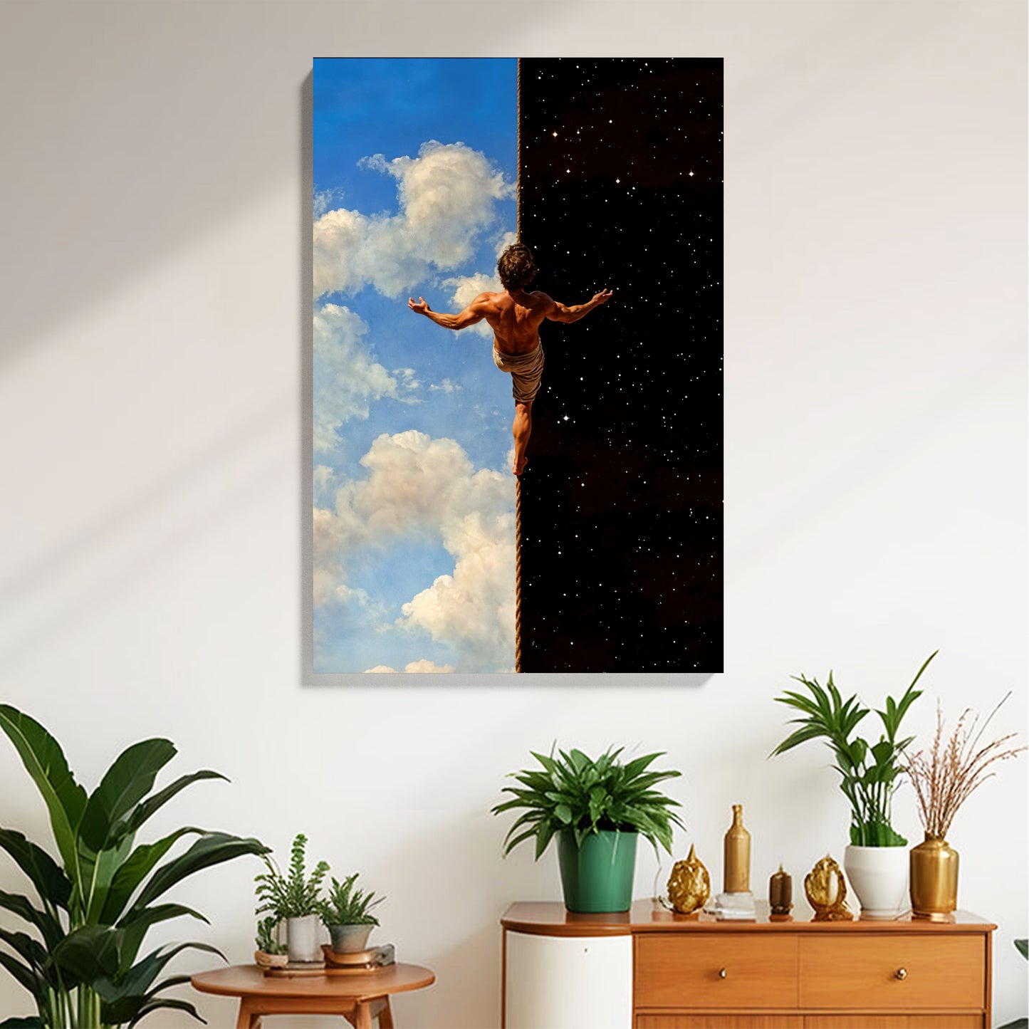 Crossing from Heaven to Cosmos