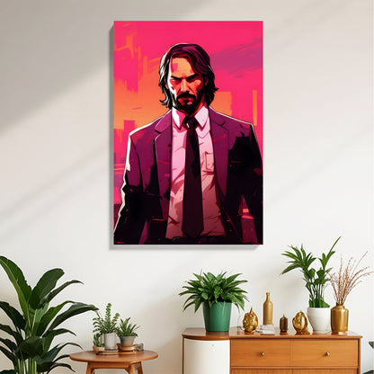 Pink City Hitman Canvas