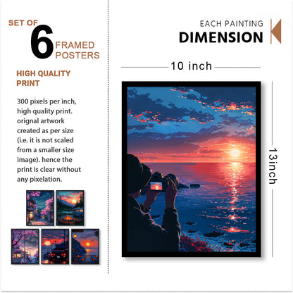 Golden Hour Adventure Art Frame Set