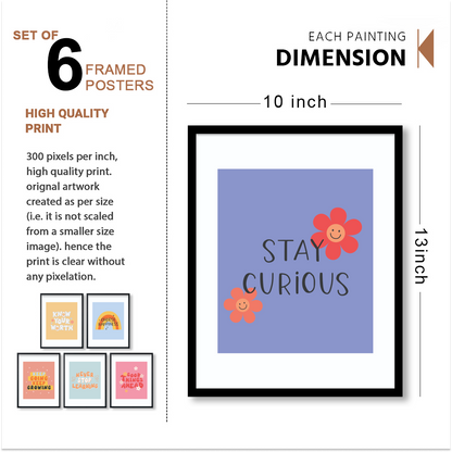 Colorful Motivational Wall Frame