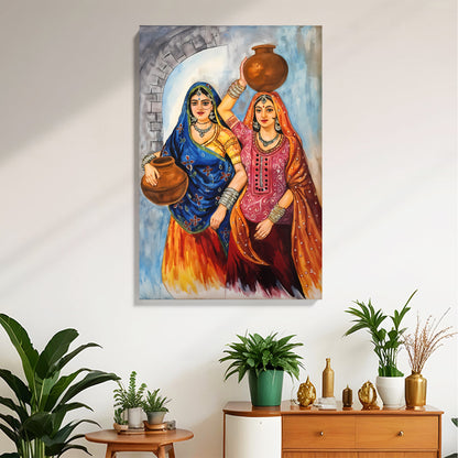 Traditional Rajasthani Women Artwork