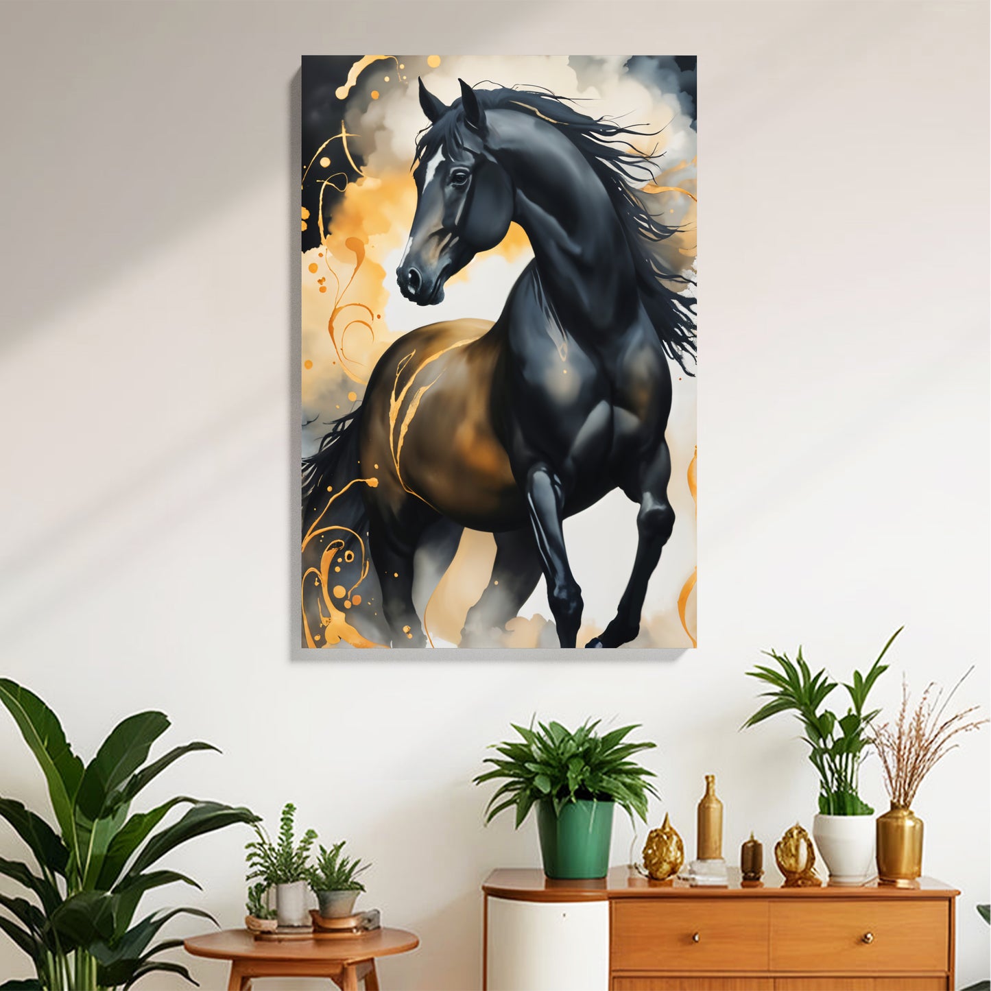 Black Stallion Canvas