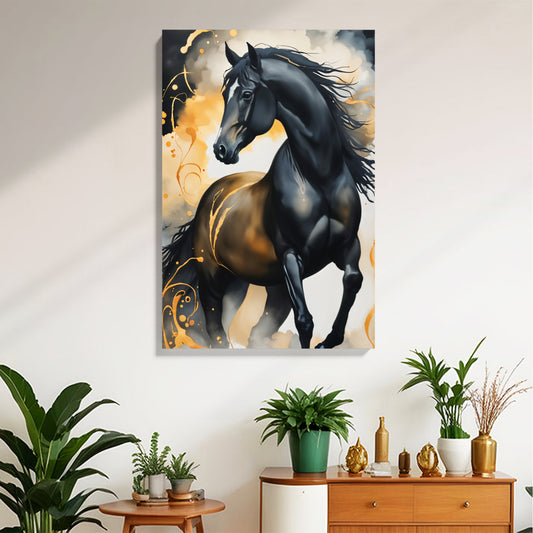 Black Stallion Canvas
