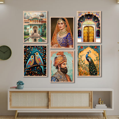 Royal Rajwadi Gallery Set Wall Frames