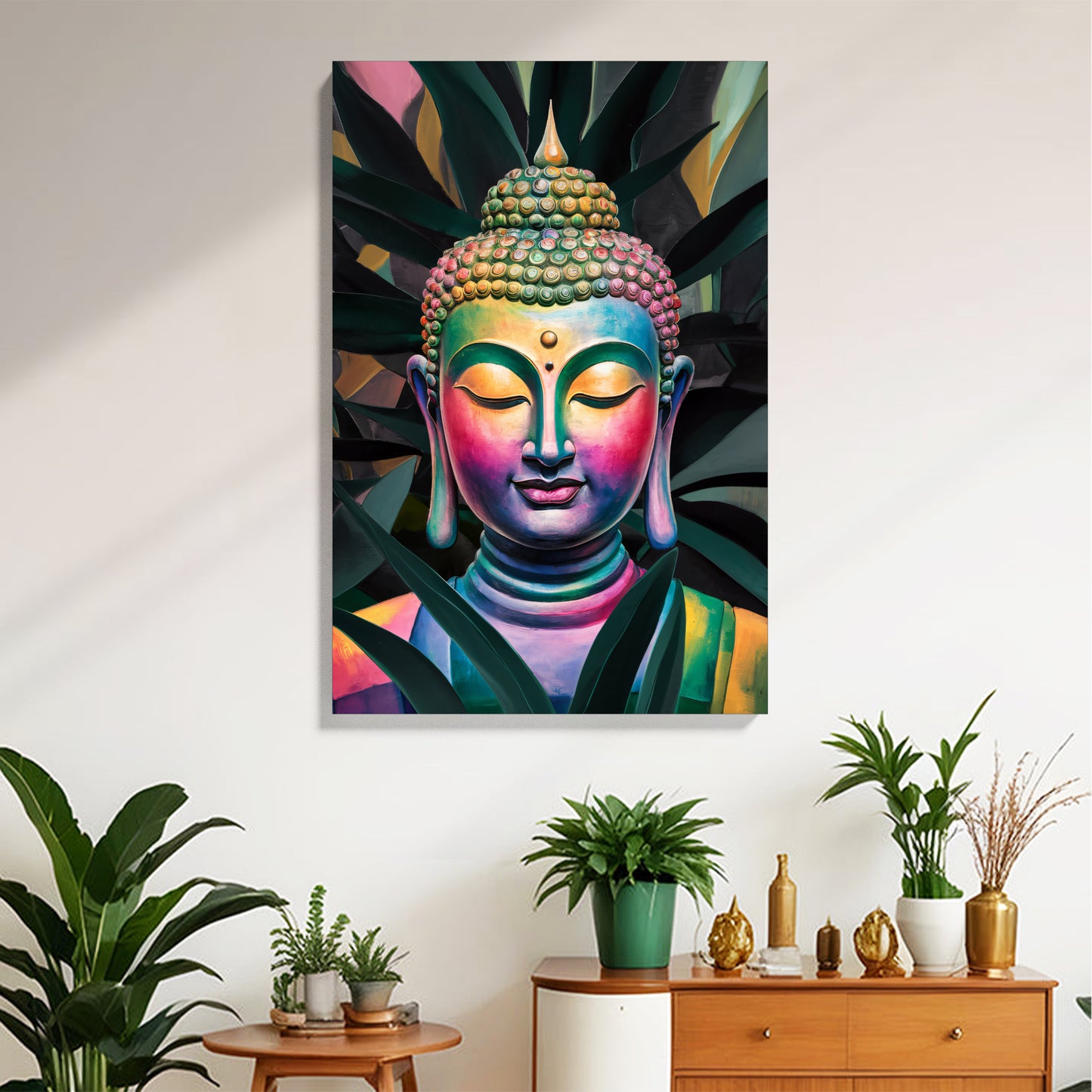 Vibrant Buddha Canvas