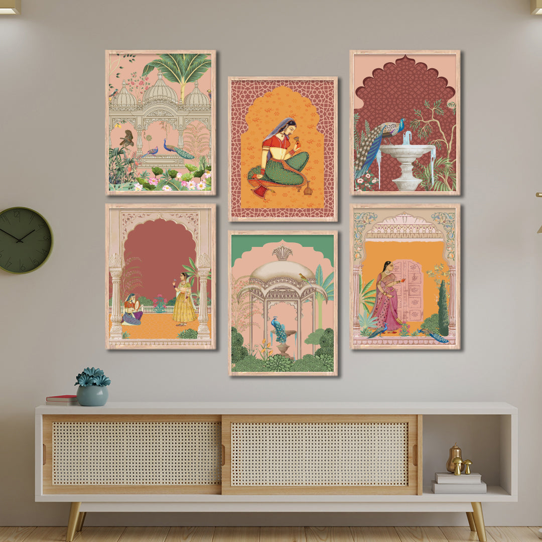Royal Courtyard Art Wall Frame Set