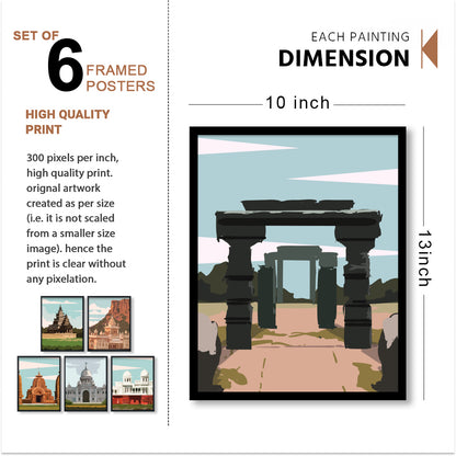 Indian Heritage Landmarks Wall Frame Set