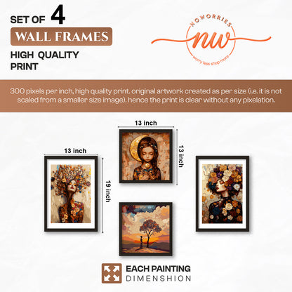 Artistic Gallery Wall Set of 4