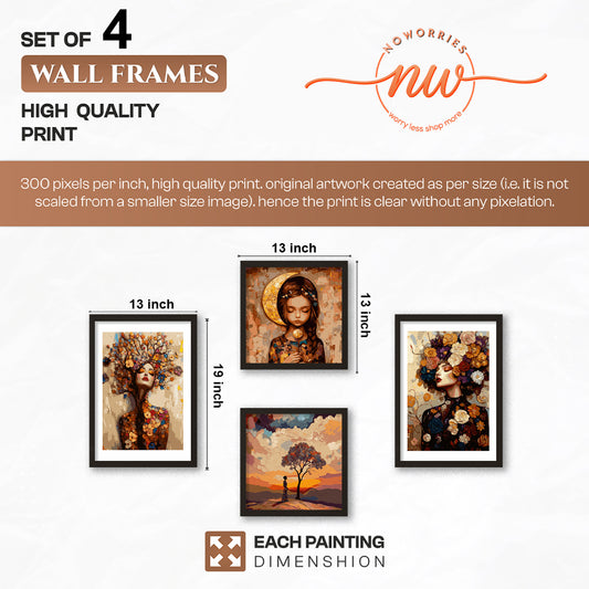 Artistic Gallery Wall Set of 4