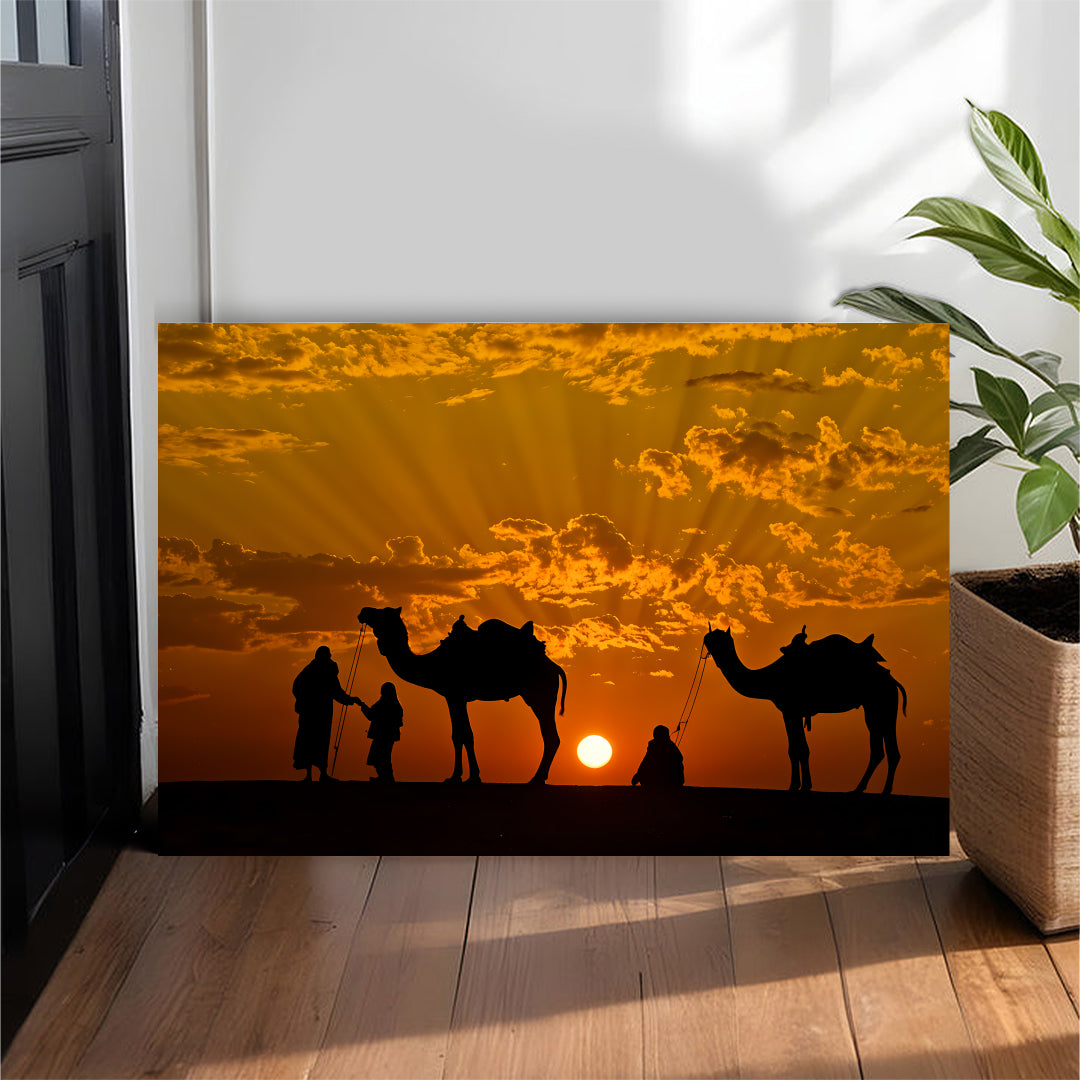 Desert Sunset Wall Canvas