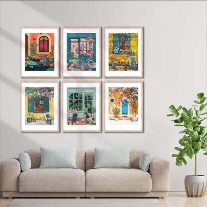 Vintage Street Vibes Wall Frame Set