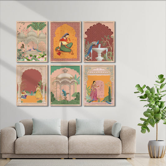 Royal Courtyard Art Wall Frame Set