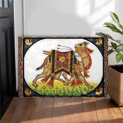 Decorated Camel Wall Canvas