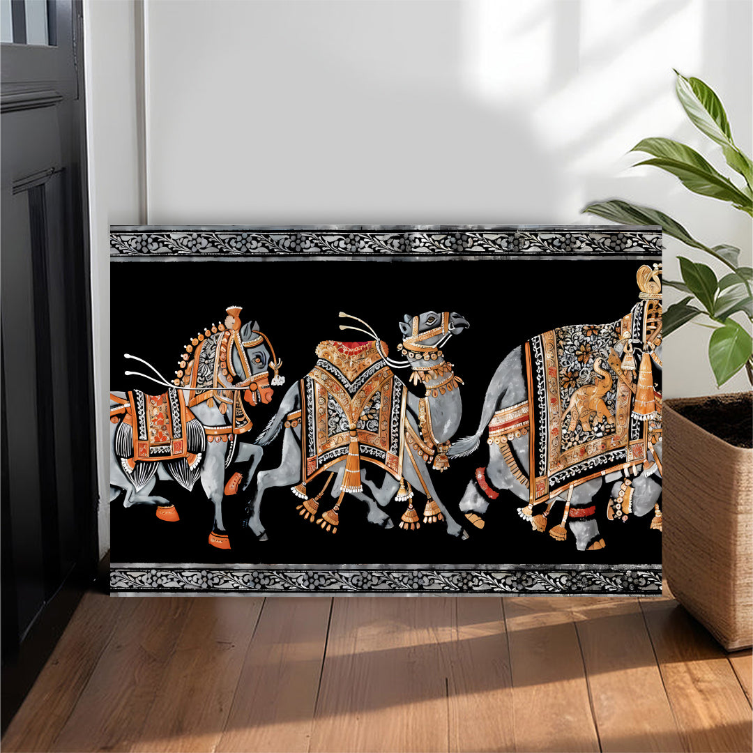 Royal Procession Wall Canvas
