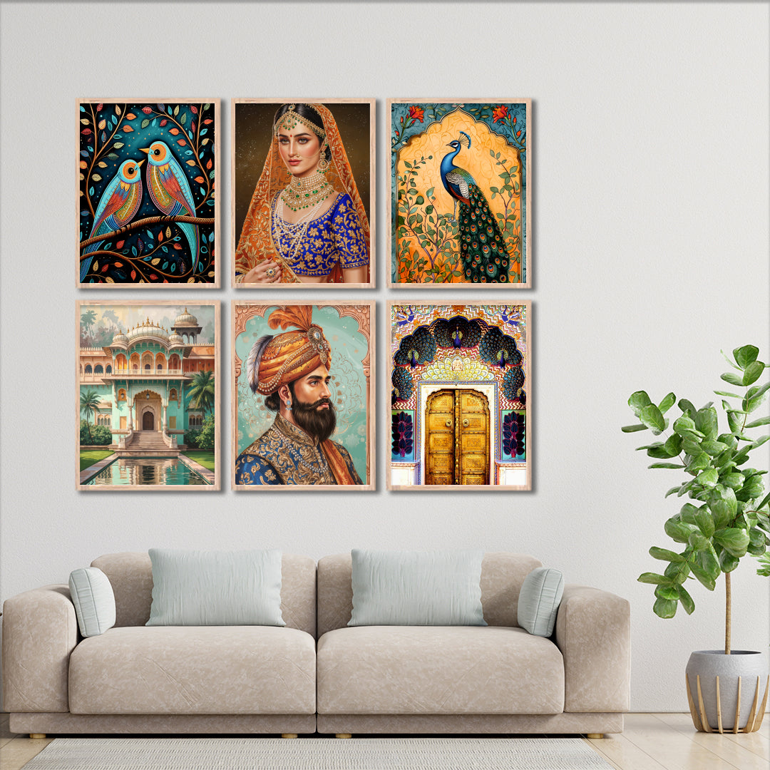 Royal Rajwadi Gallery Set Wall Frames