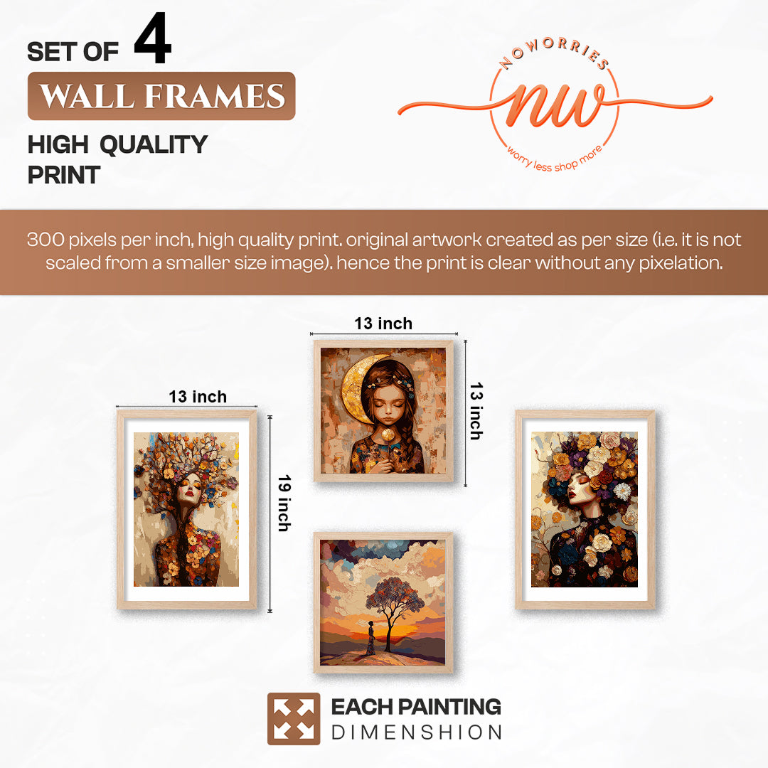 Artistic Gallery Wall Set of 4