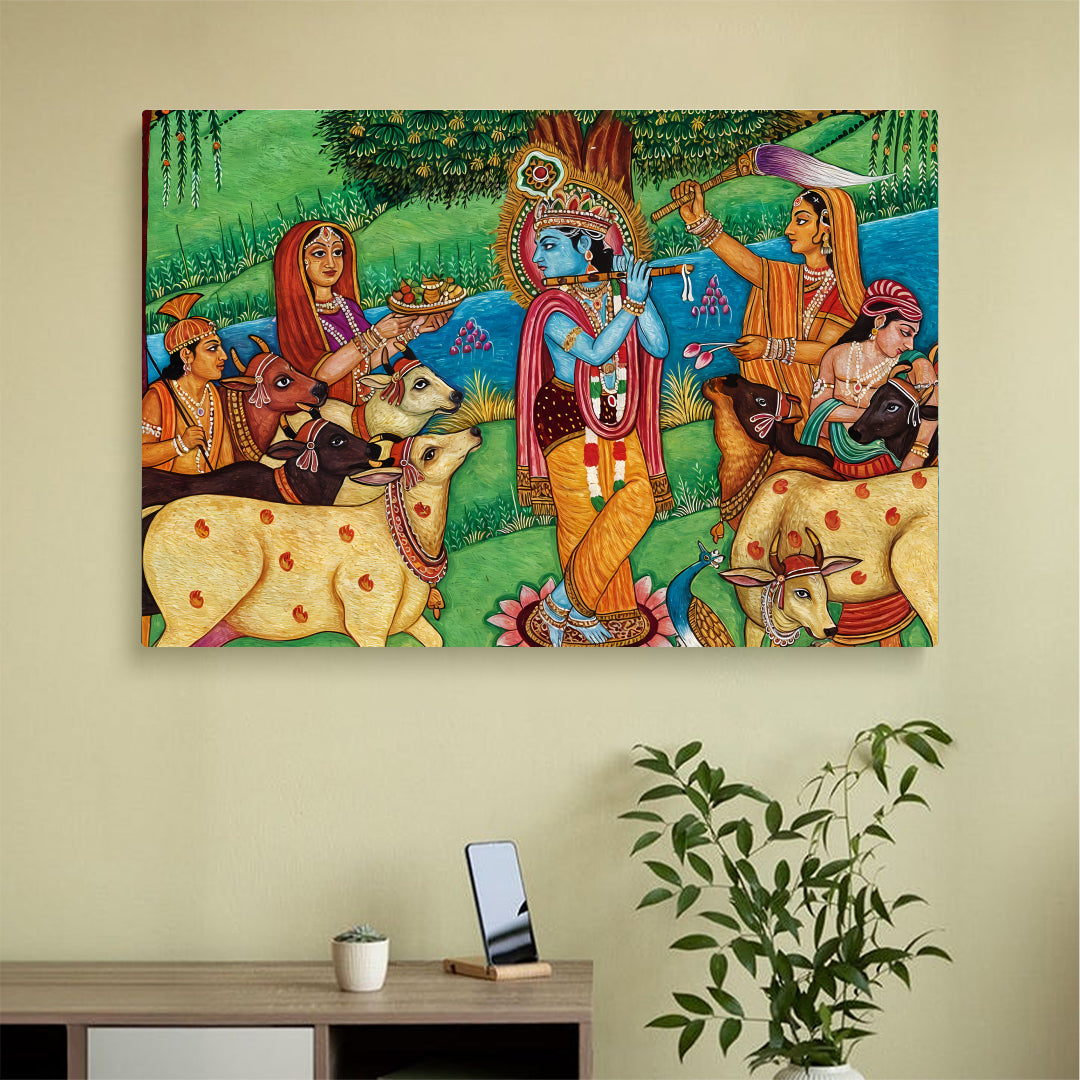 Lord Krishna Wall Canvas