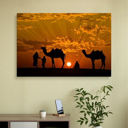 Desert Sunset Wall Canvas