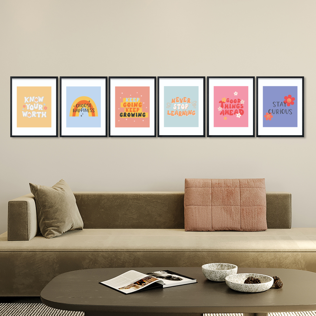 Colorful Motivational Wall Frame