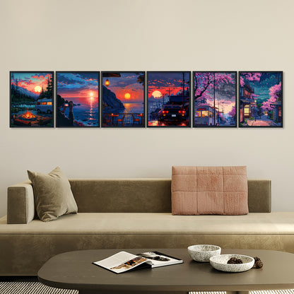 Golden Hour Adventure Art Frame Set