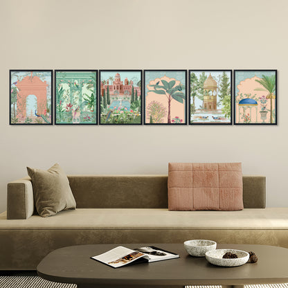 Mughal Garden Wall Frame Set