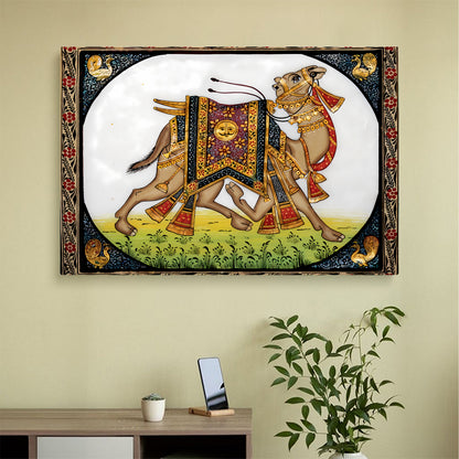 Decorated Camel Wall Canvas