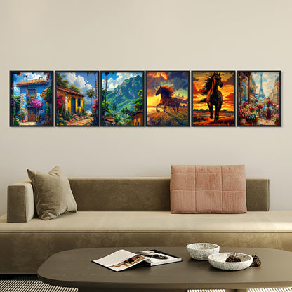 Adventure Streets & Stallion Art Frame Set