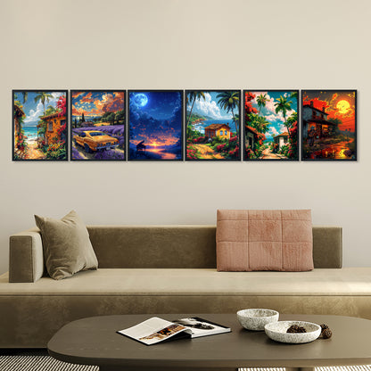 Sunset & Seascape Home Decor Wall Frame Set