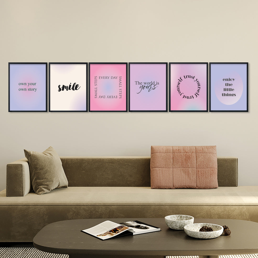 Pastel Inspiration Gallery Wall Frame Set