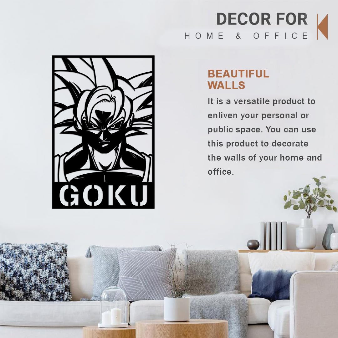 Goku Pinewood Wall Art