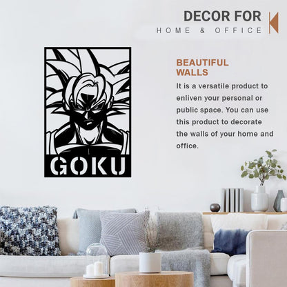 Goku Pinewood Wall Art