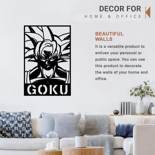 Goku Pinewood Wall Art