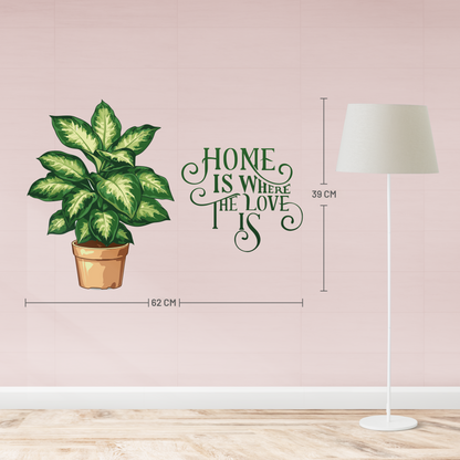 Home Is Where The Love Is Wall Sticker