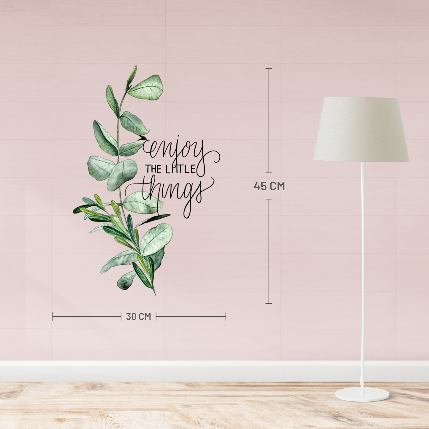 Enjoy Little Things Leaf Wall Sticker