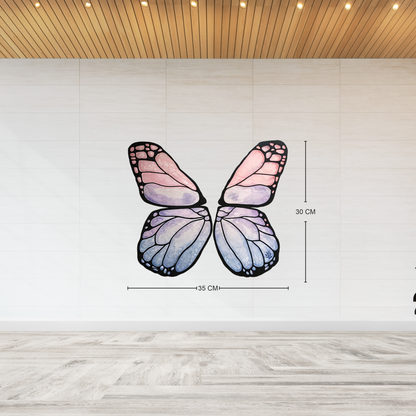 Watercolor Pink & Purple Butterfly Wall Sticker