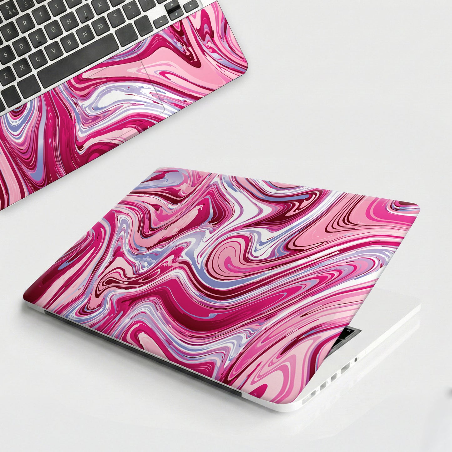 Retro Marble Swirl Artistic Laptop Skin