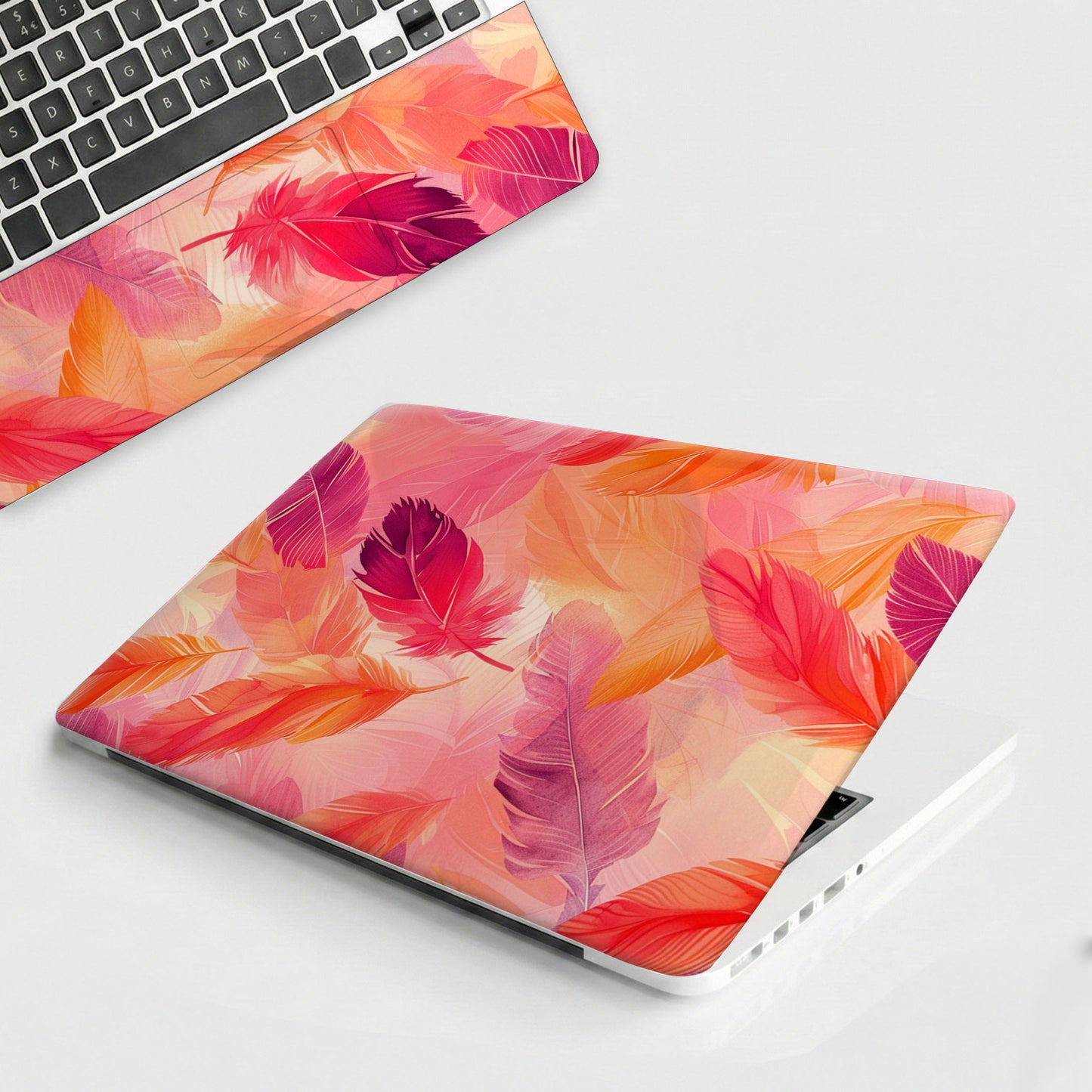 Boho Feathers Aesthetic Laptop Skin