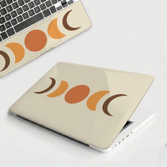 Abstract Crescent Moon Vinyl Laptop Skin