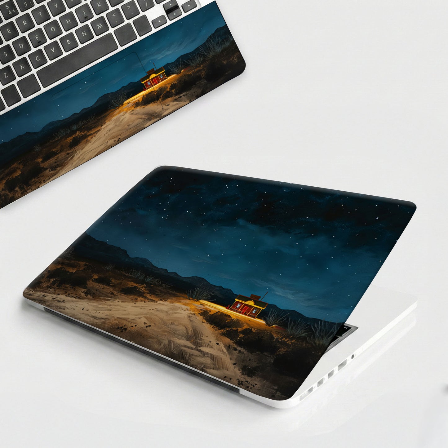 Starry Night Cabin Premium Laptop Skin