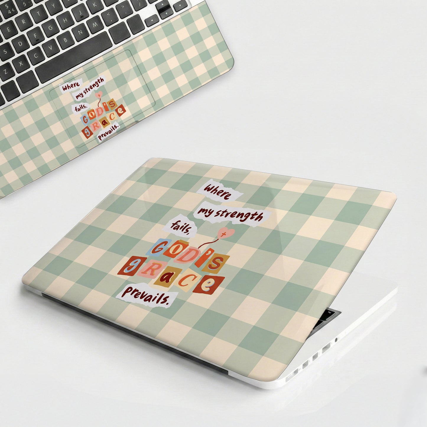 Retro Travel Stamp Pastel Laptop Skin