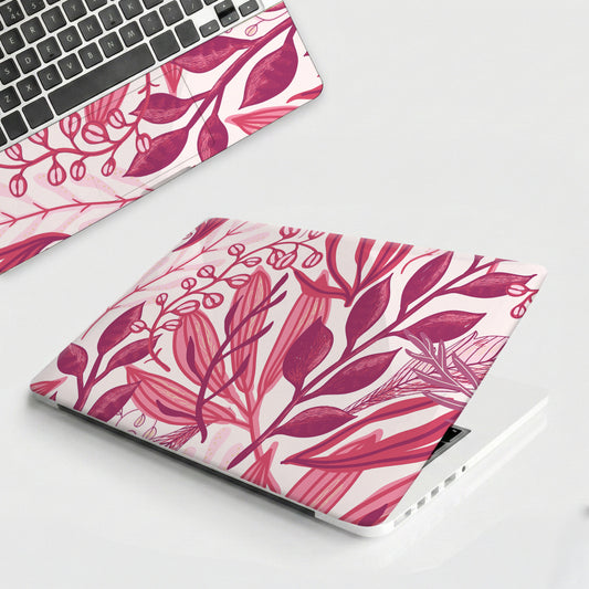 Pink Botanical Laptop Skin