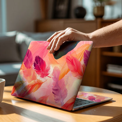 Boho Feathers Aesthetic Laptop Skin