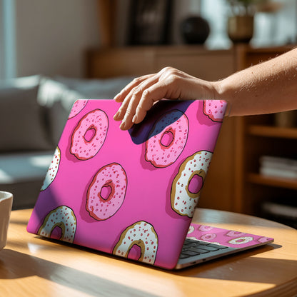 Pink Donut Laptop Skin