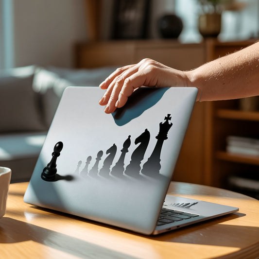 Pawn to King Evolution Chess Laptop Skin