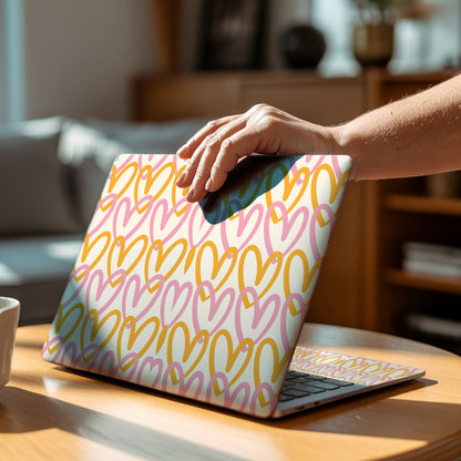 Pastel Hearts Laptop Skin