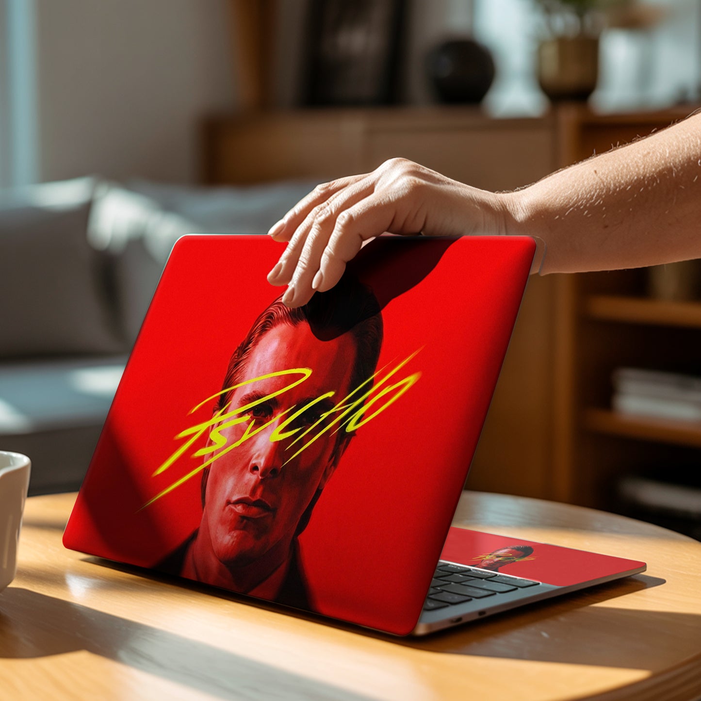 Patrick Bateman Cult Classic Film Aesthetic Laptop Skin