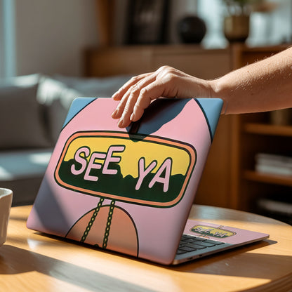 See Ya Pastel Vinyl Laptop Skin