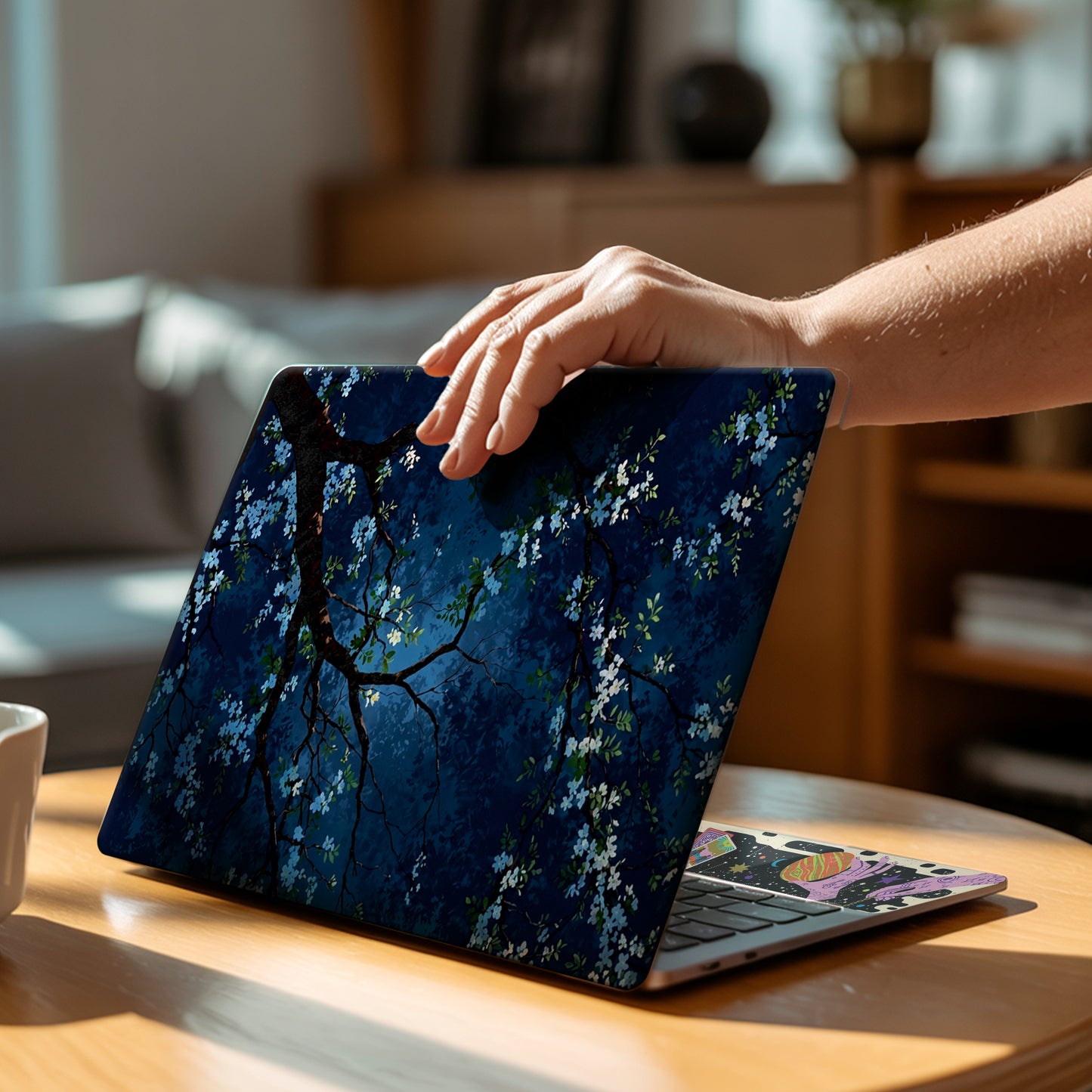 Midnight Blossom Artistic Laptop Skin