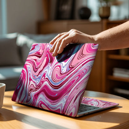 Retro Marble Swirl Artistic Laptop Skin